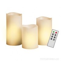 LED свечи восковые с пультом ДУ  CL1-SET3