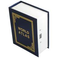 Книга сейф &quot;World Atlas&quot; с кодовым замком, 21,5 х 16,5 х 7,7 см - Книга сейф "World Atlas" с кодовым замком, 21,5 х 16,5 х 7,7 см